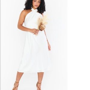 Show Me Your MuMu Jasmine Halter Midi Dress